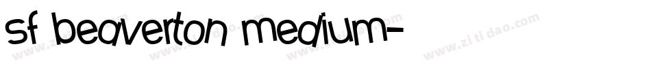 sf beaverton medium字体转换